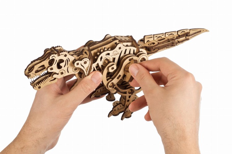 Tyranozaurus Rex - drewniany ruchomy model DIY Ugears