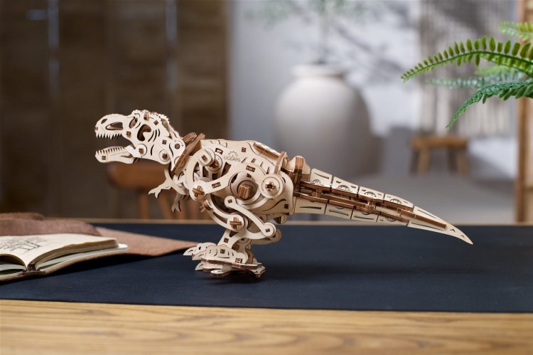 Tyranozaurus Rex - drewniany ruchomy model DIY Ugears