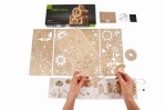 Ugears Engine Clock - drewniany zegar mechaniczny DIY