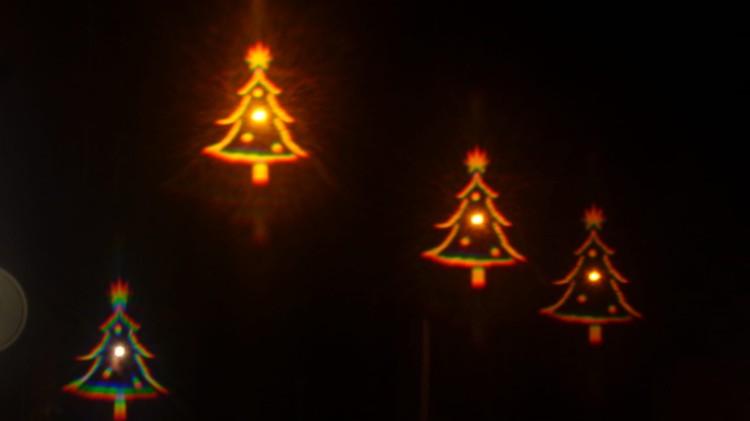 Obraz przez holograficzne okulary