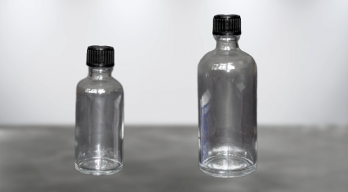 Butelka do zabaw z ferrofluidem.