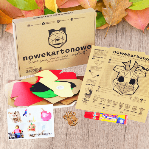 Przykładowa zawartość pudełka - rzeżba od NoweKartonowe