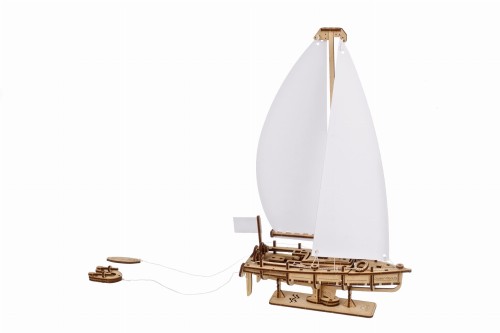 Drewniany model jachtu oceanicznego do składania - Ocean Beauty Ugears
