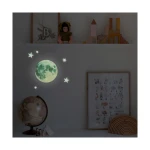 Świecący księżyc - fosforyzująca w ciemności nalepka