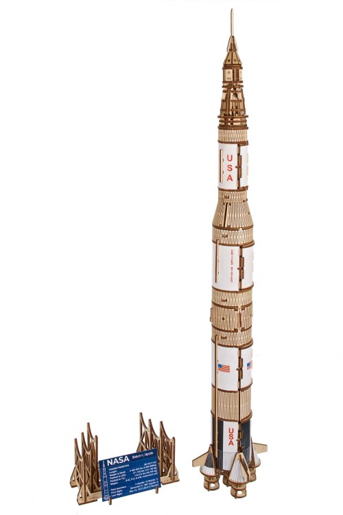 Model rakiety NASA Saturn V - Ugears