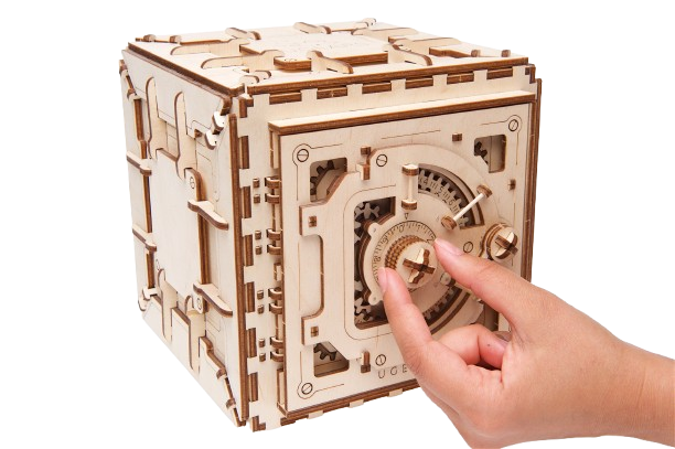 Sejf Ugears ; puzzle 3d
