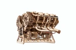 Ruchomy model silnika V8 – Model Mechaniczny do składania Ugears