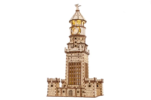 Latarnia Morska w Aleksandrii, drewniany model do składania Ugears