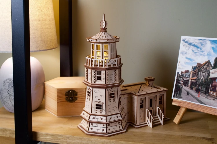 Latarnia Morska Split Rock, drewniany model do składania Ugears