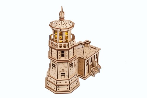 Latarnia Morska Split Rock, drewniany model do składania Ugears