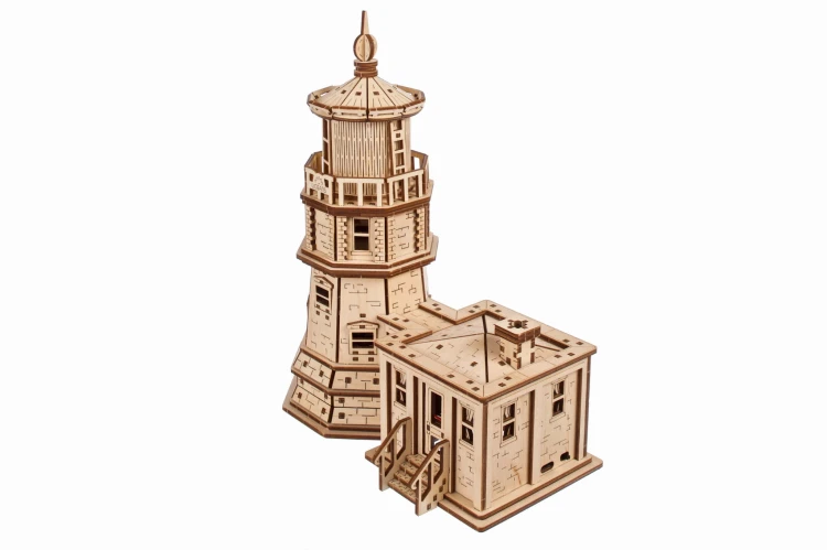 Latarnia Morska Split Rock, drewniany model do składania Ugears
