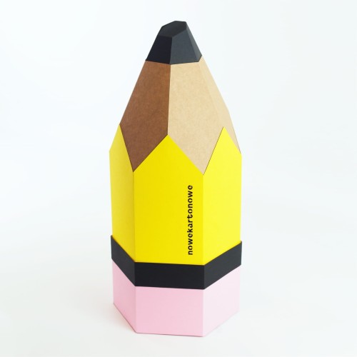 Ołówek - pudełko na drobiazgi Nowe Kartonowe