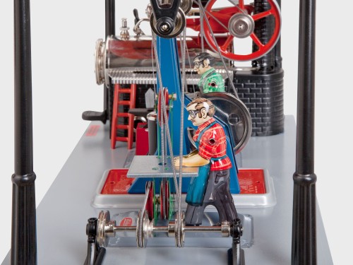 Warsztat napędzany maszyną parową Wilesco D145