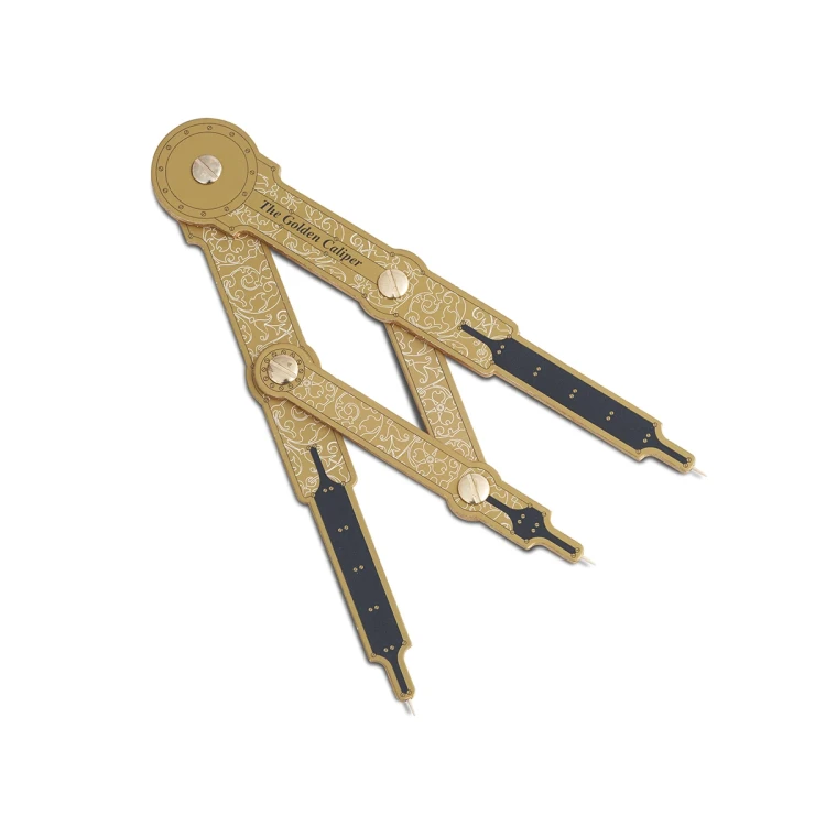 Cyrkiel odmierzający złotą proporcję DIY