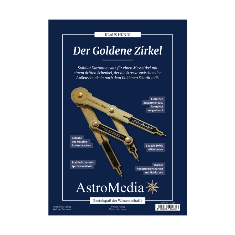 Cyrkiel odmierzający złotą proporcję DIY - okładka