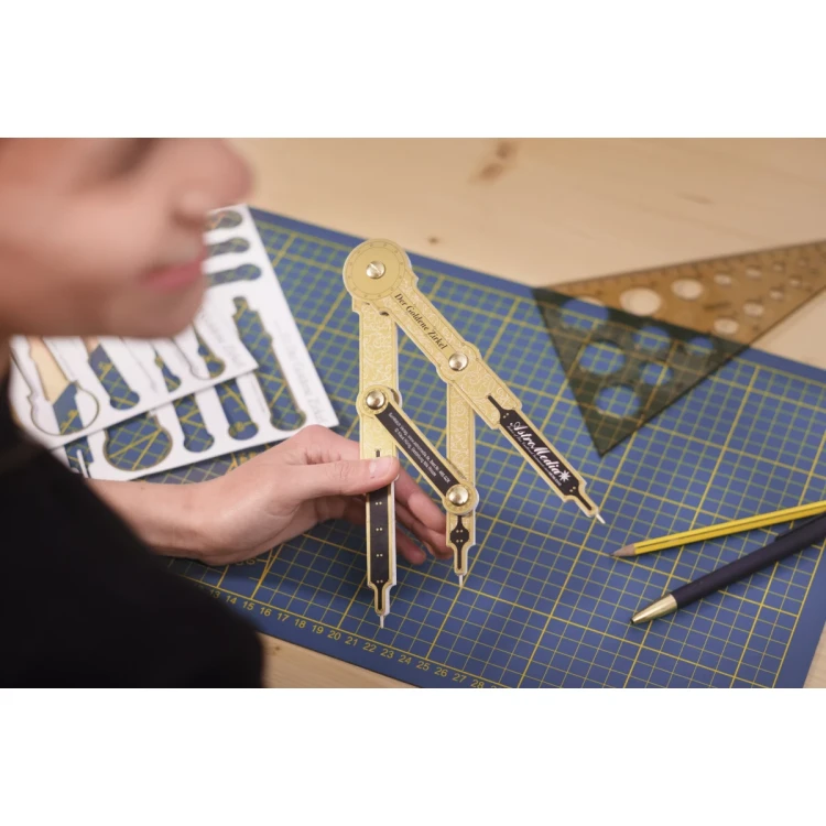 Cyrkiel odmierzający złotą proporcję DIY