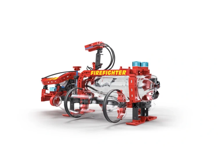 Firefighter fishertechnik - Wóz strażacki wersja łódź