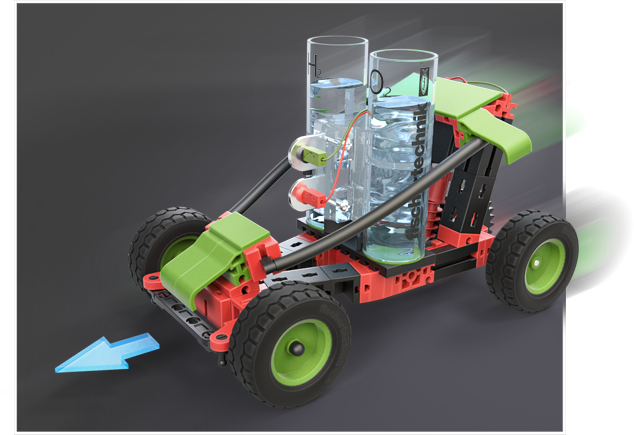 H2 Fuel Cell Car - Pojazd fischertechnik z napędem wodorowym