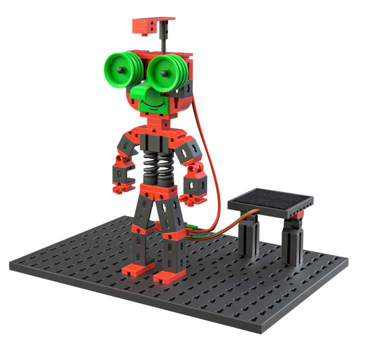 Ludzik ruszający głową - fischertechnik Green Energy