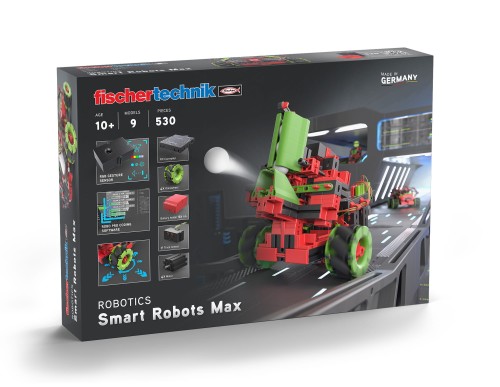 Smart Robots Max - zestaw do budowy 9 zaawansowanych programowalnych robotów