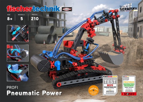 Pneumatic Power - model pneumatycznej koparki dla ośmiolatka