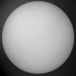 Słońce przez filtr słoneczny