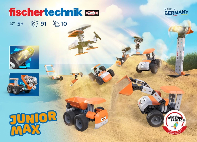 Klocki konstrukcyjne - Junior Max fischertechnik - dla pięciolatka