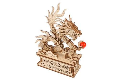 Drewniany Smok – Model Mechaniczny Ugears do składania