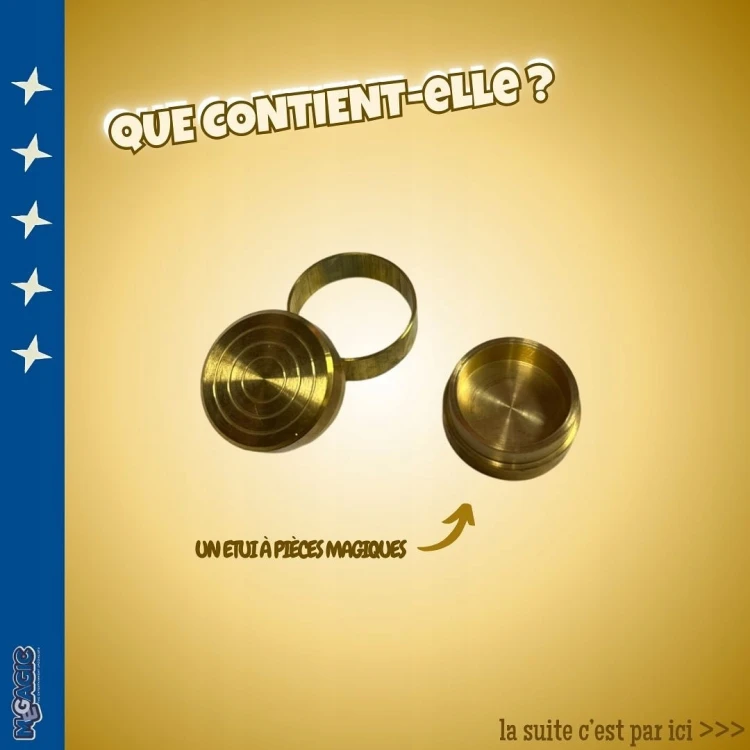 Co znajdziesz w środku tego zestawu? pojemnik na Twoje magiczne monety