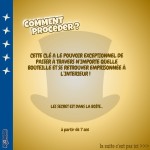 Jak wykonać sztuczkę? Załączony klucz ma wyjątkową moc przechodzenia przez szkło każdej butelki, żeby zostać uwięziony w jej wnętrzu. Tajną instrukcję znajdziesz w pudełku