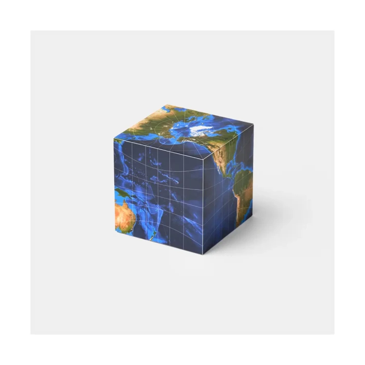 Sześcienny globus DIY