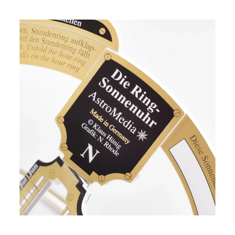 Pierścieniowy zegar słoneczny - kartonowy model DIY