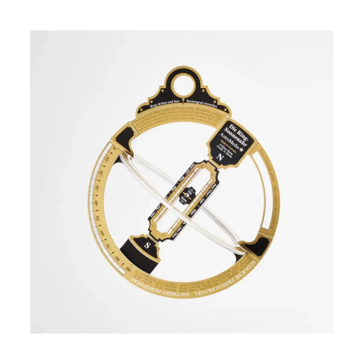 Pierścieniowy zegar słoneczny - kartonowy model DIY