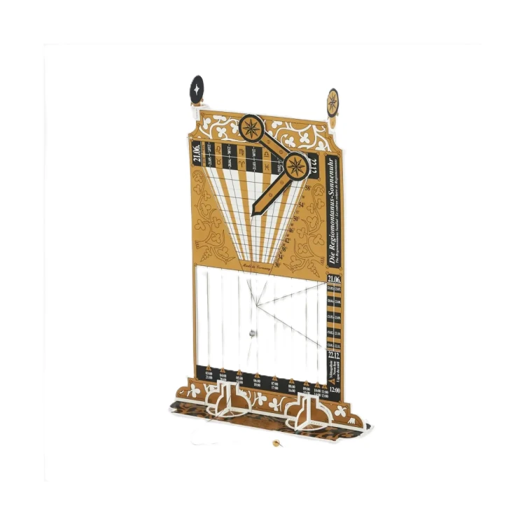 Zegar słoneczny Regiomontanus - kartonowy model do sklejania