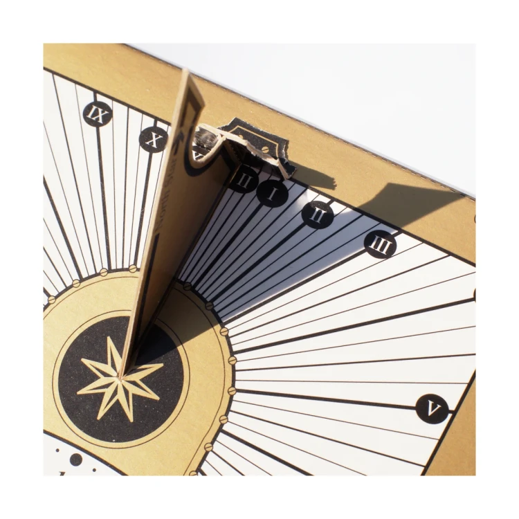 Podwójny zegar słoneczny - kartonowy zestaw do samodzielnego montażu