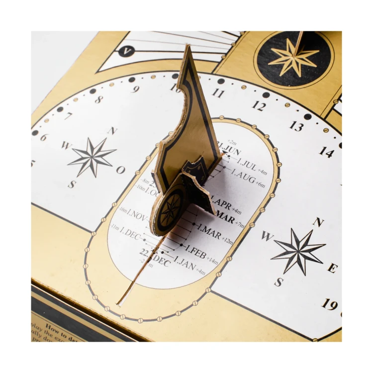 Podwójny zegar słoneczny - kartonowy zestaw do samodzielnego montażu