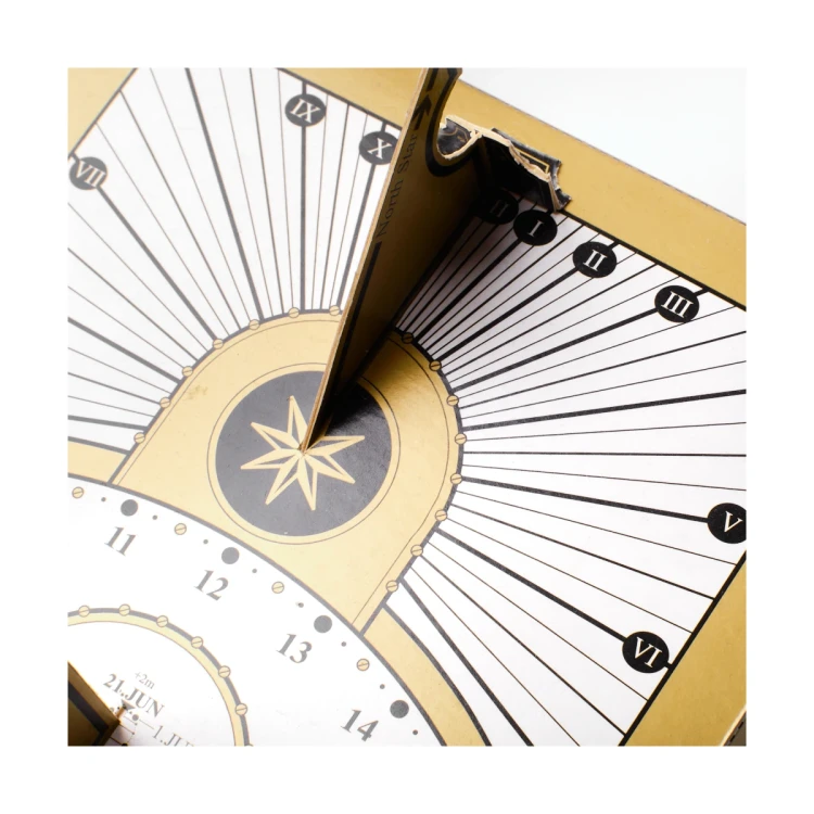 Podwójny zegar słoneczny - kartonowy zestaw do samodzielnego montażu