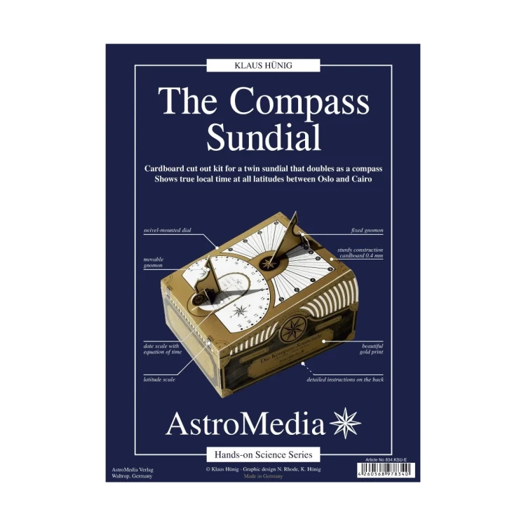 Podwójny zegar słoneczny - kartonowy zestaw do samodzielnego montażu