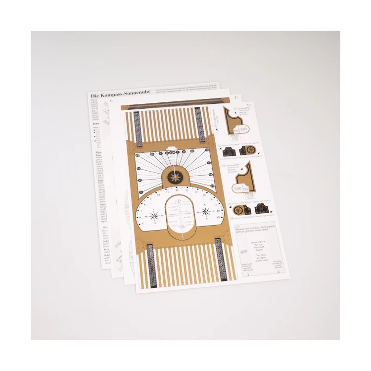 Podwójny zegar słoneczny - kartonowy zestaw do samodzielnego montażu