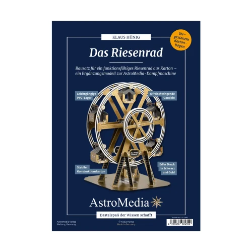 Duża karuzela z gondolami - kartonowy model do sklejania