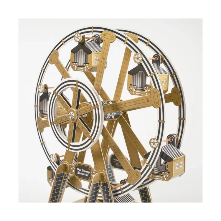 Duża karuzela z gondolami - kartonowy model do sklejania