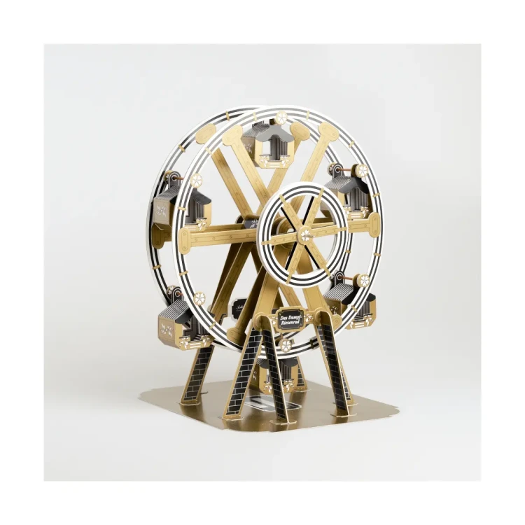 Duża karuzela z gondolami - kartonowy model do sklejania