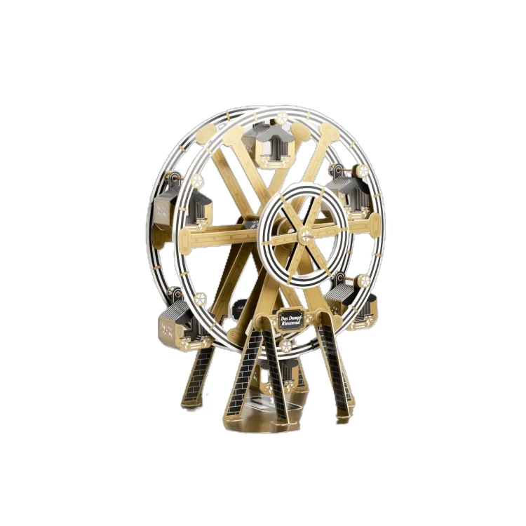 Duża karuzela z gondolami - kartonowy model do sklejania