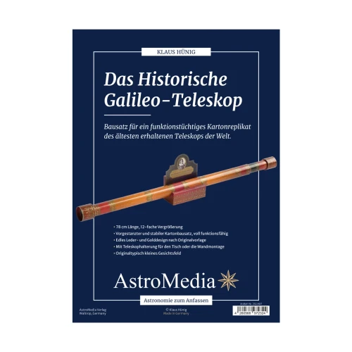 Replika Teleskopu Galileusza - kartonowy zestaw do samodzielnego montażu