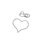 Serce z drutu NITINOL - prezent dla zakochanych