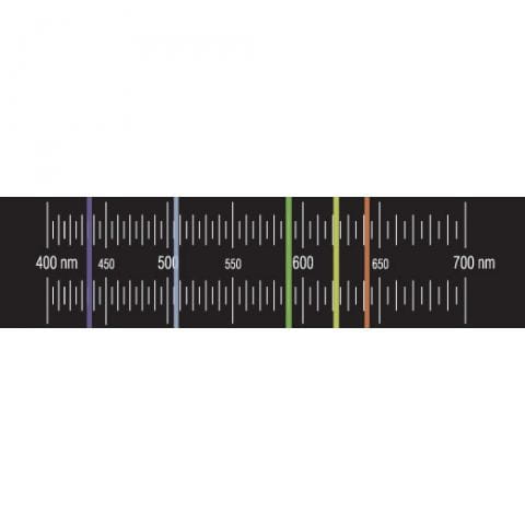 Ręczny spektroskop - przykładowy pomiar