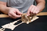 Zamek Hogwart drewniane puzzle 3d Ugears