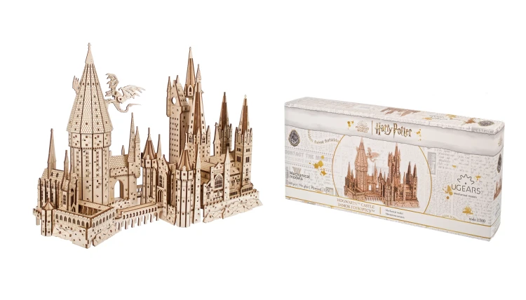 Zamek Hogwart drewniane puzzle 3d Ugears