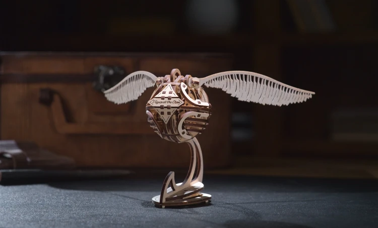 Złoty Znicz Harry Potter drewniane puzzle 3d Ugears