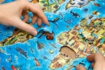 Puzzle 2d - Mapa świata do zamocowania na ścianie